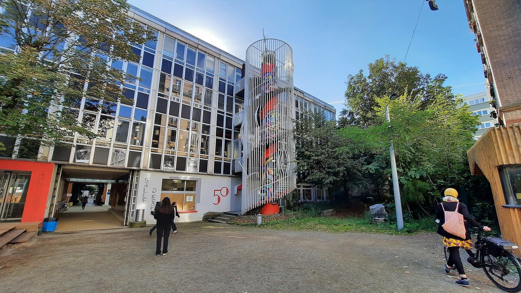 ENSA Paris-La Villette 2021 bâtiment principal (photograph from the Wikimedia Commons category École nationale supérieure d'architecture de Paris-La Villette)