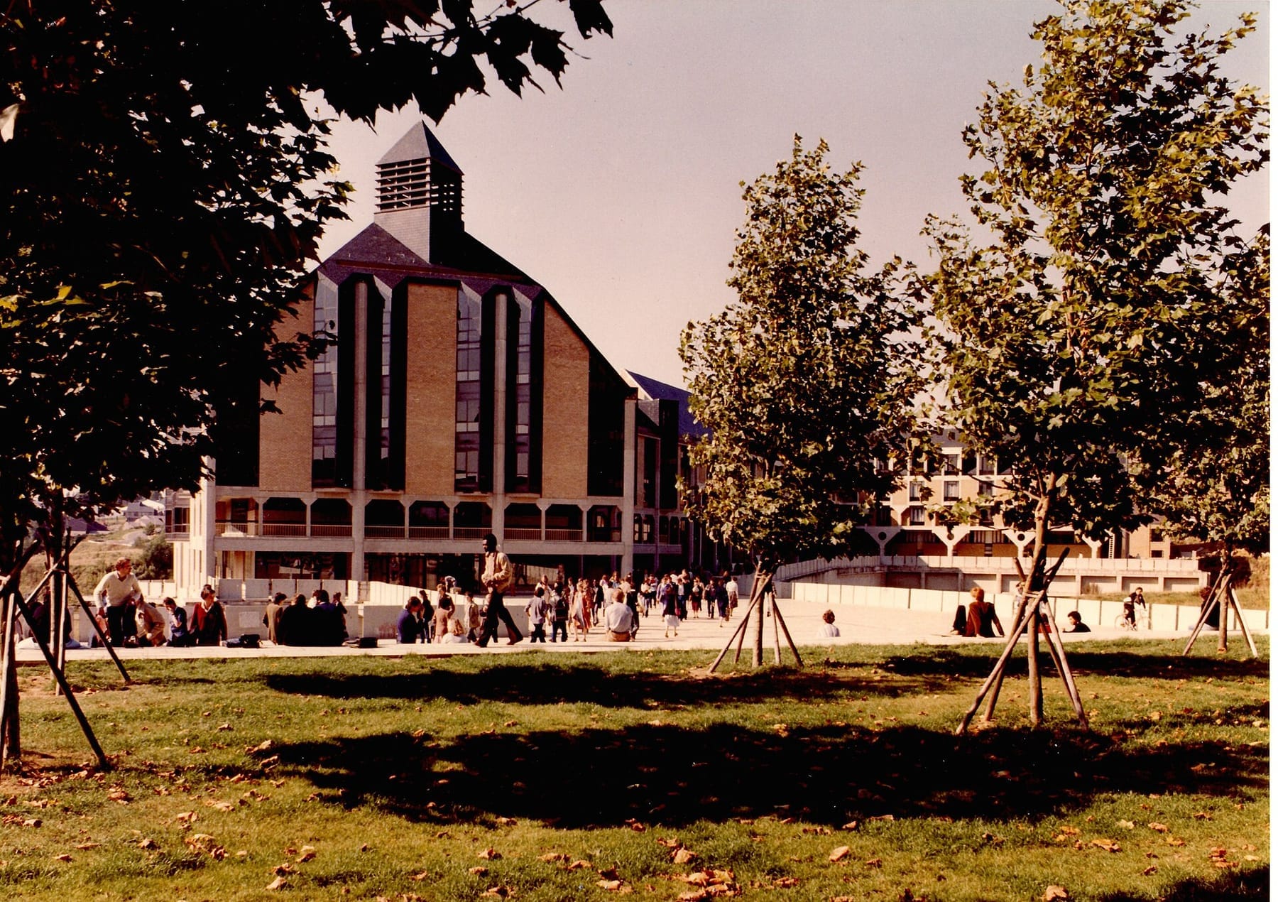 Louvain University, Belgium. Library and faculty (photograph from the Wikimedia Commons category Université catholique de Louvain)