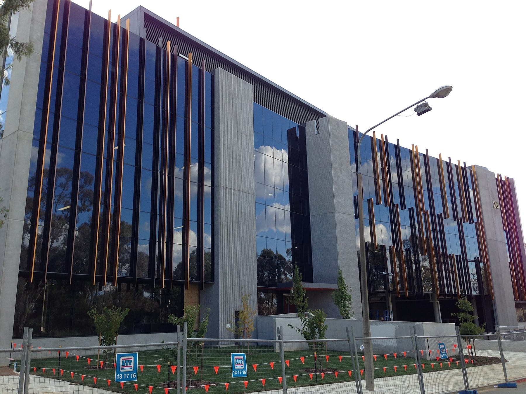 Canberra University building, April 2013 (photograph from the Wikimedia Commons category University of Canberra)