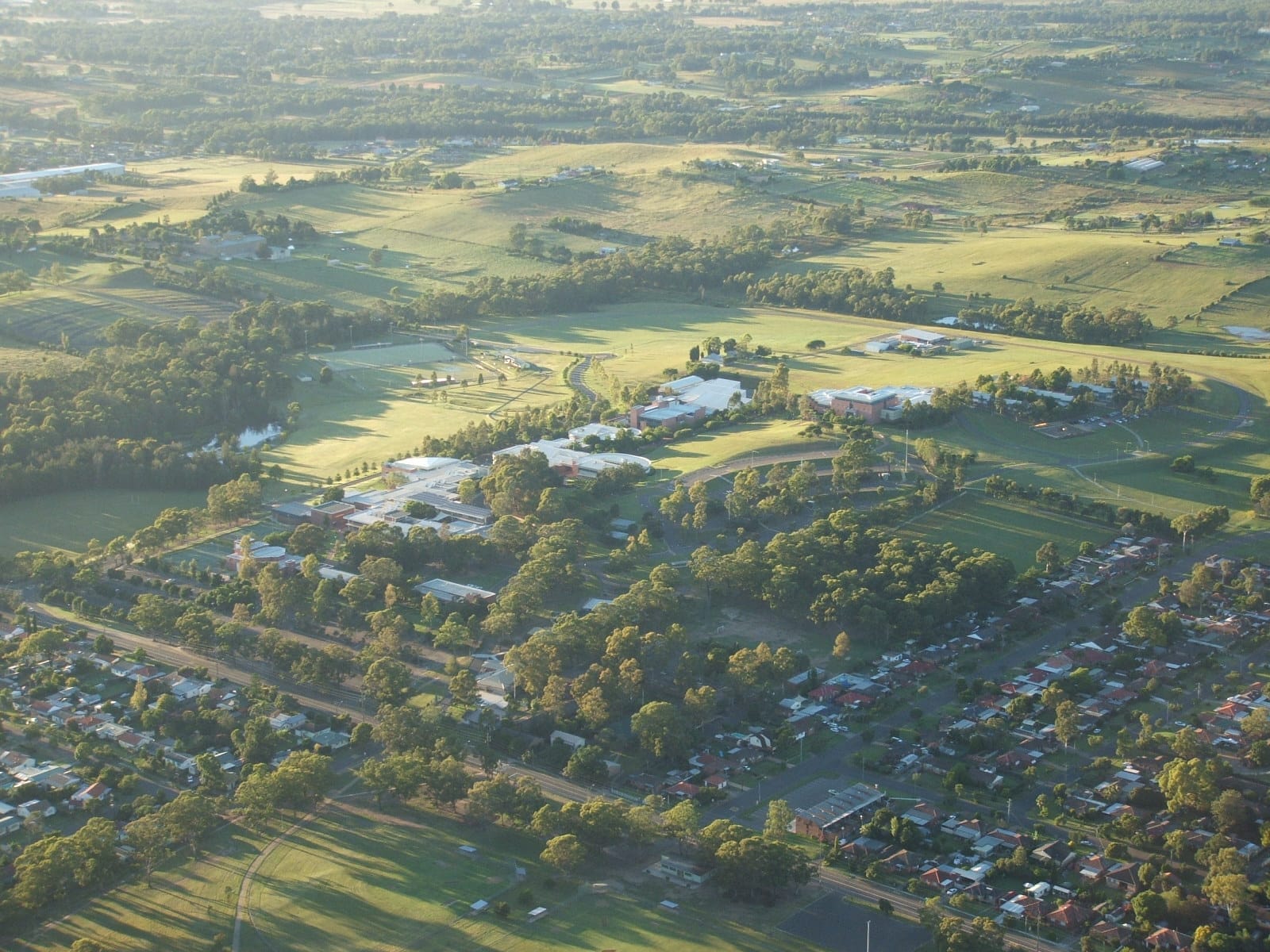 UWS Penrith aerial (photograph from the Wikimedia Commons category Western Sydney University)