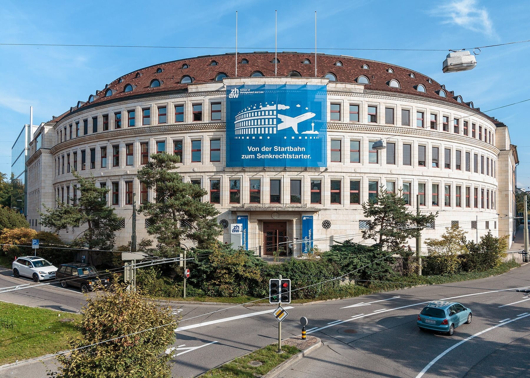 Winterthur, ehem. Verwaltungsgebäude der Fa. Gebrüder Volkart (photograph from the Wikimedia Commons category Zürcher Hochschule für Angewandte Wissenschaften)